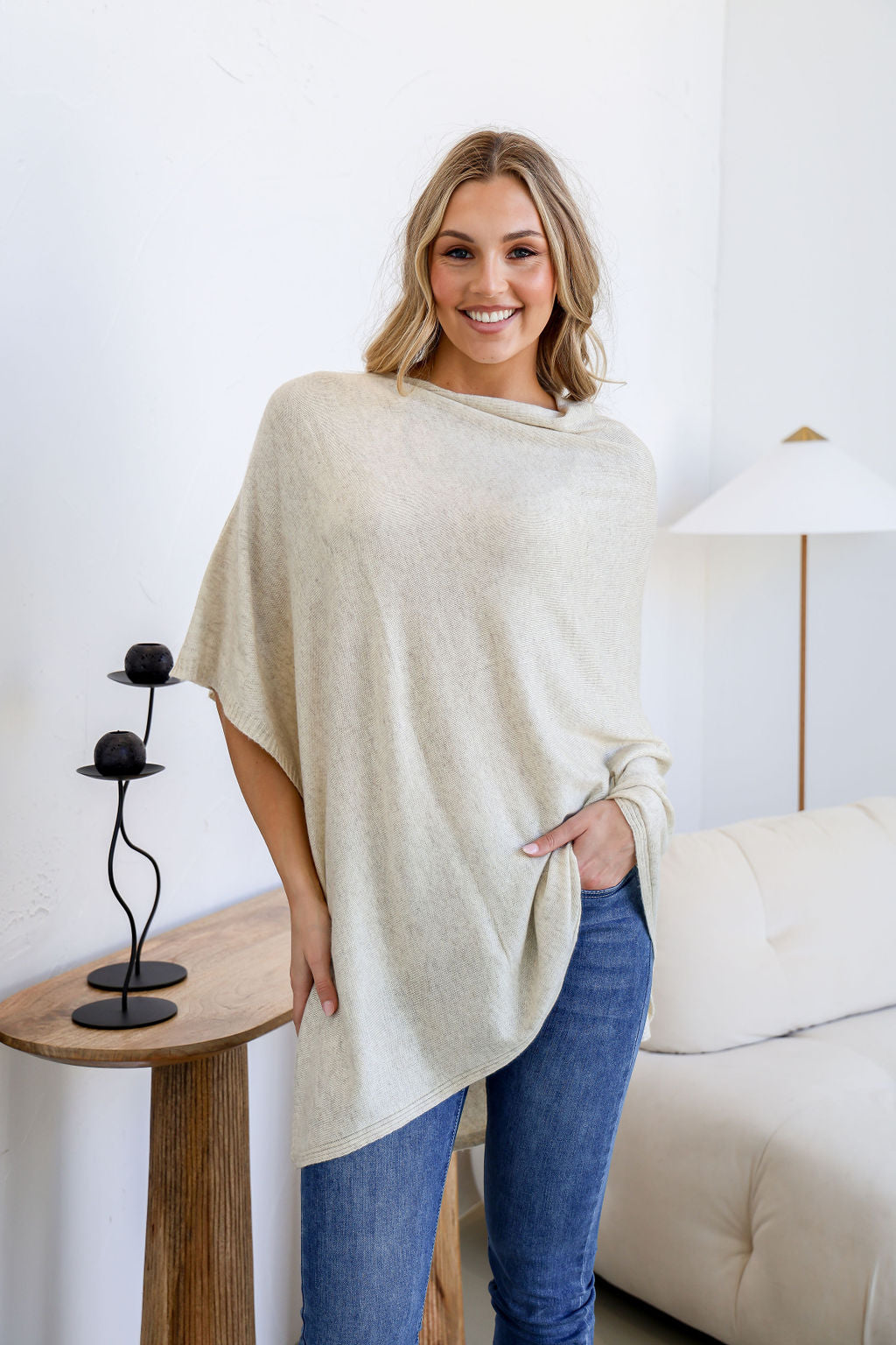 Poncho (Ivory)