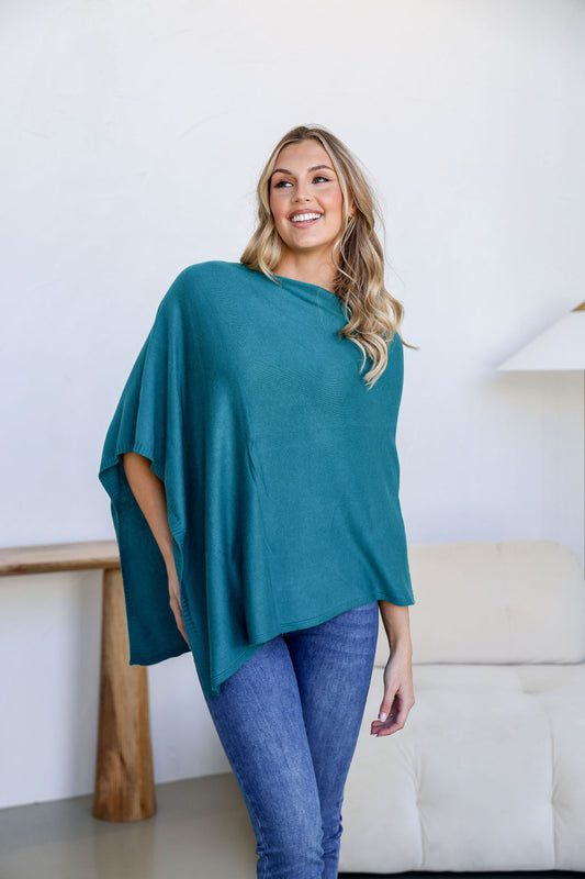 Poncho (Teal)