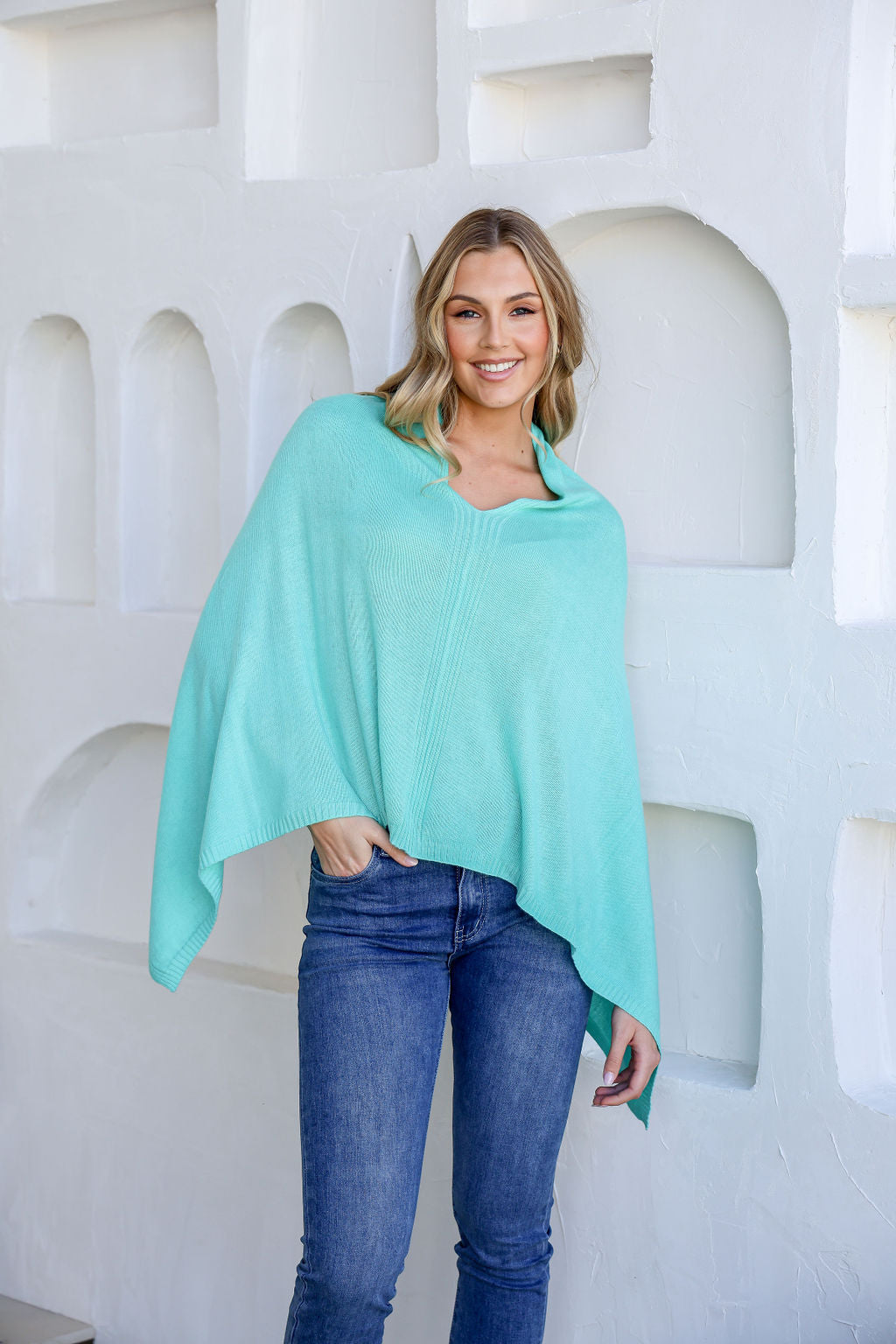 Poncho (Tiffany Blue)